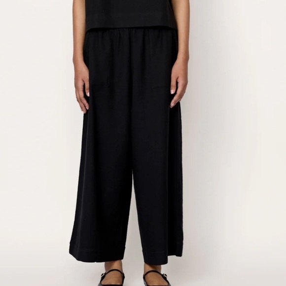 Laude the Label Black Cropped Wide Leg Pants Size XS - Picture 9 of 9